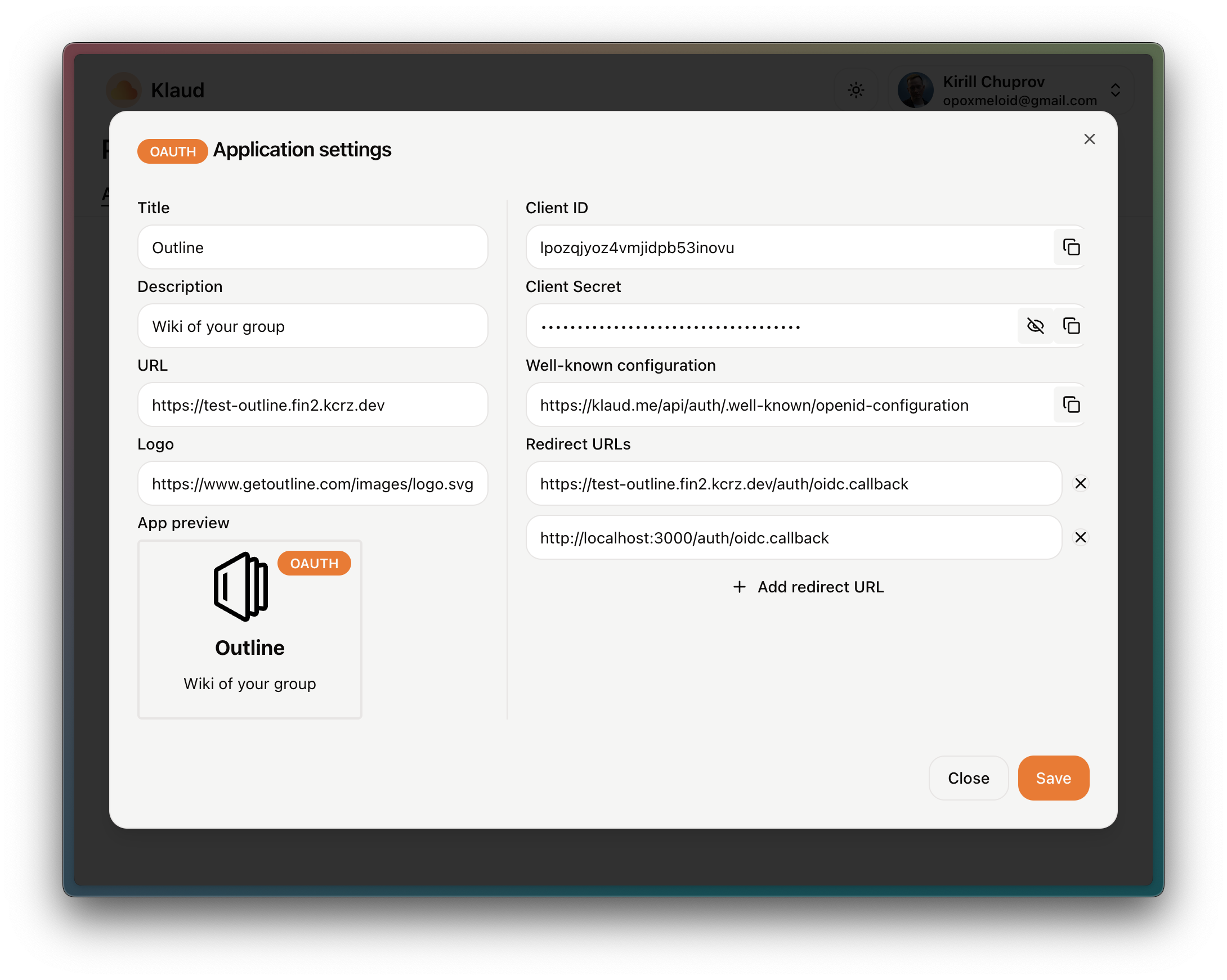 App page